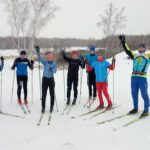 Массовый забег лыжников Любинского района